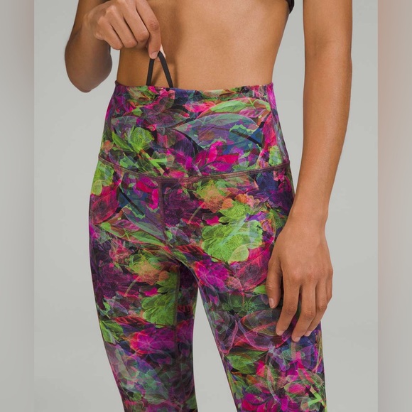 Lululemon Wunder Train High-Rise Tight 25" Vivid Floral Tone Multi - Picture 3 of 4